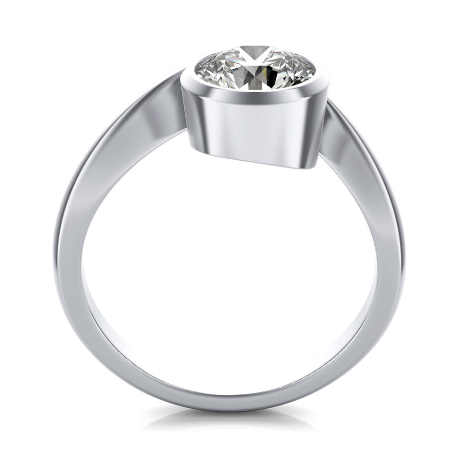 Bezel Solitaire Engagement Ring