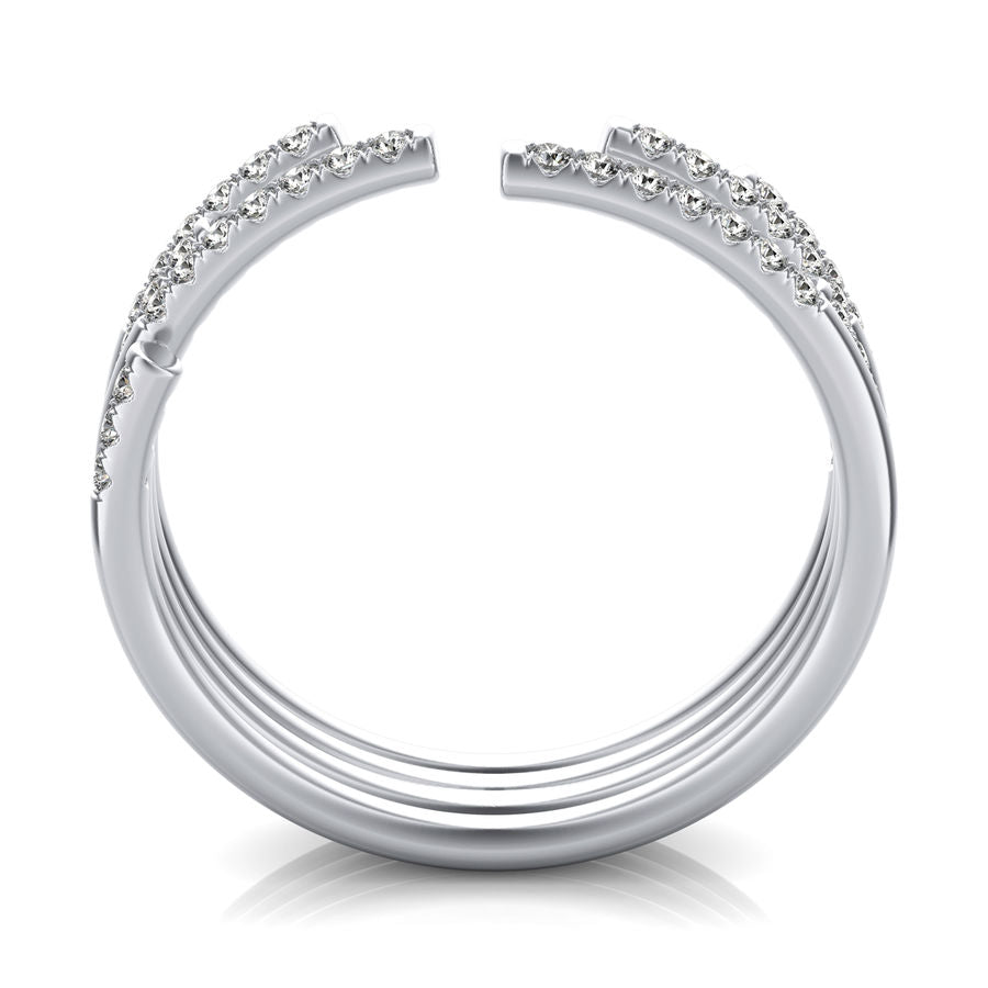 4 Bar Open Fashion Ring - Jewelry Exchange Center