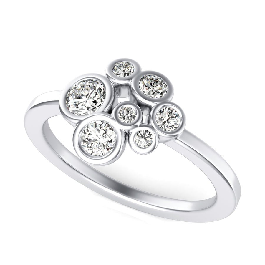 Bezel Set Cluster Stones - Jewelry Exchange Center