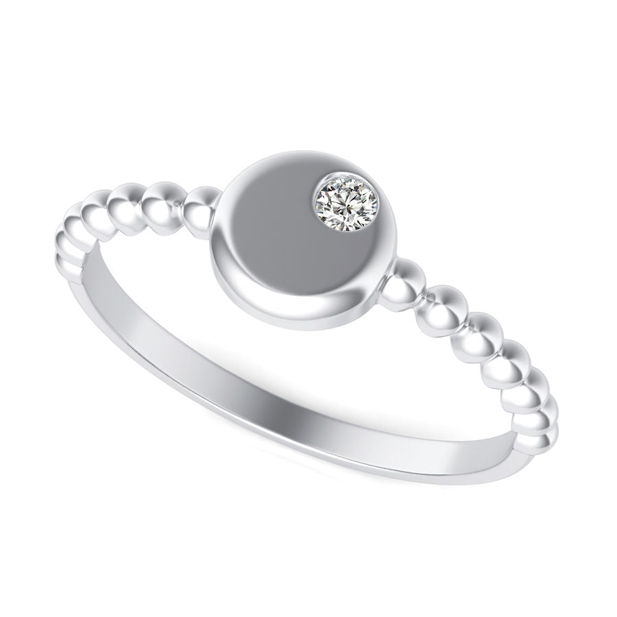 Bezel Dot Fashion Ring - Jewelry Exchange Center