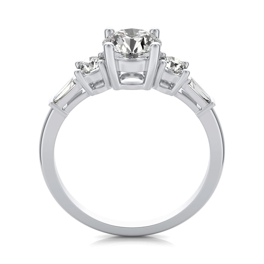 Three Stone Engagement Ring - Jewelry Exchange Center