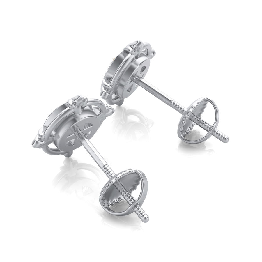 Bezel Stud Earrings - Jewelry Exchange Center