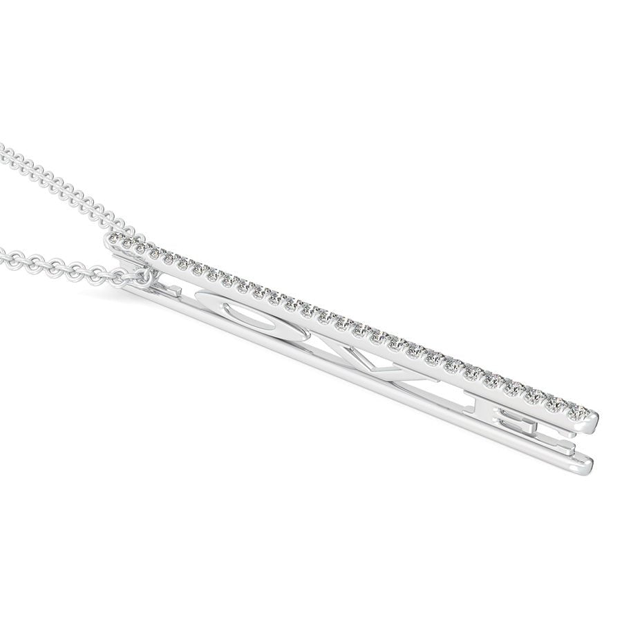 "LOVE" Drop Bar Pendant - Jewelry Exchange Center