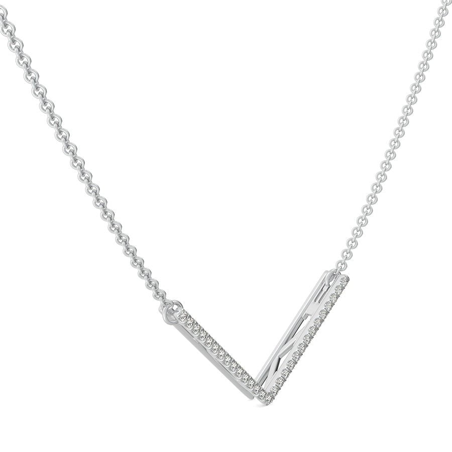 "LOVE" Chevron Bar Pendant - Jewelry Exchange Center