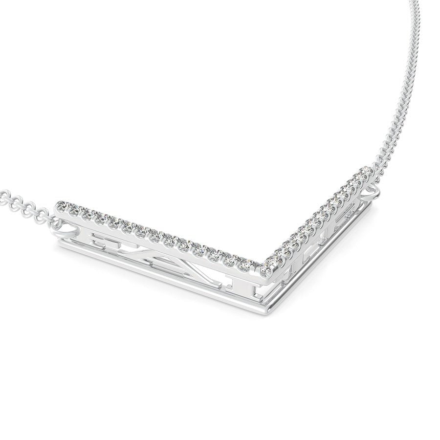 "FAITH" Chevron Bar Pendant - Jewelry Exchange Center