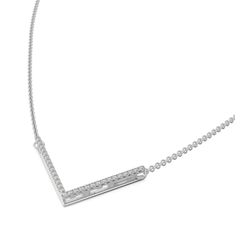 "FAITH" Chevron Bar Pendant - Jewelry Exchange Center