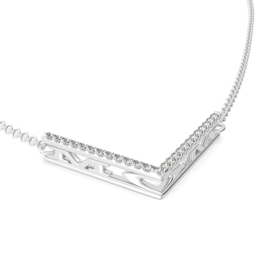 "MOM" Chevron Bar Pendant - Jewelry Exchange Center