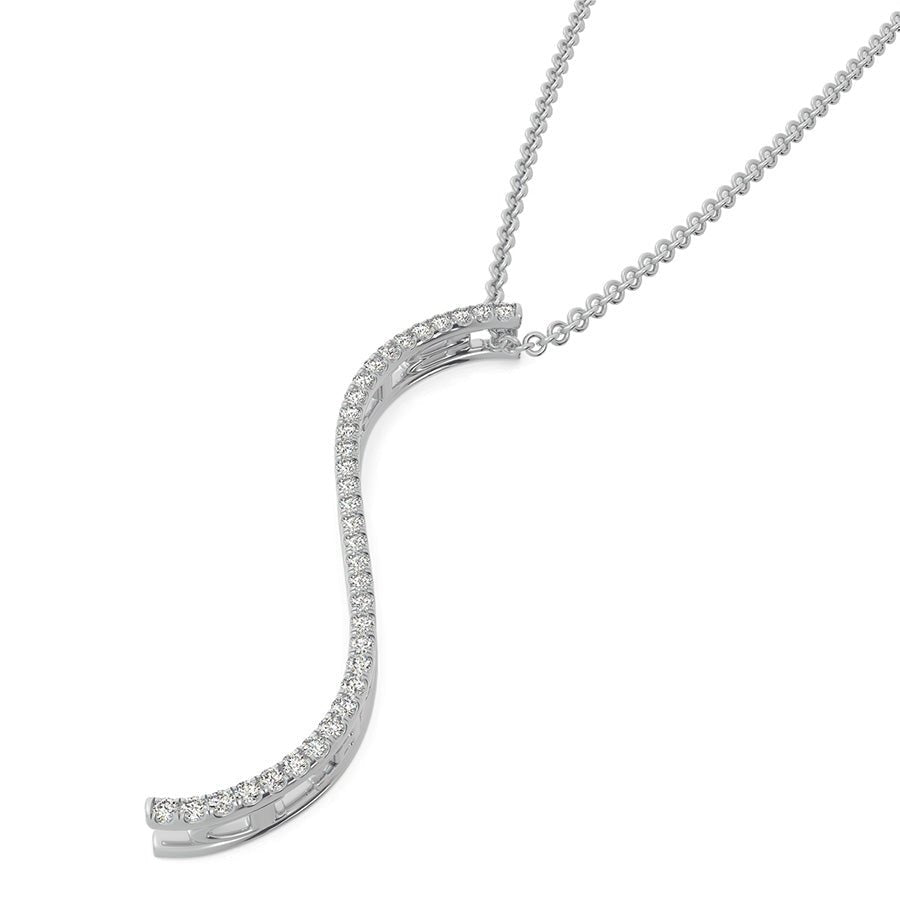 "BLESSED" S - Curved Drop Bar Pendant - Jewelry Exchange Center