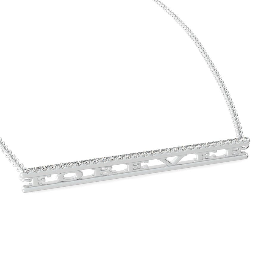 "FOREVER" Bar Pendant - Jewelry Exchange Center