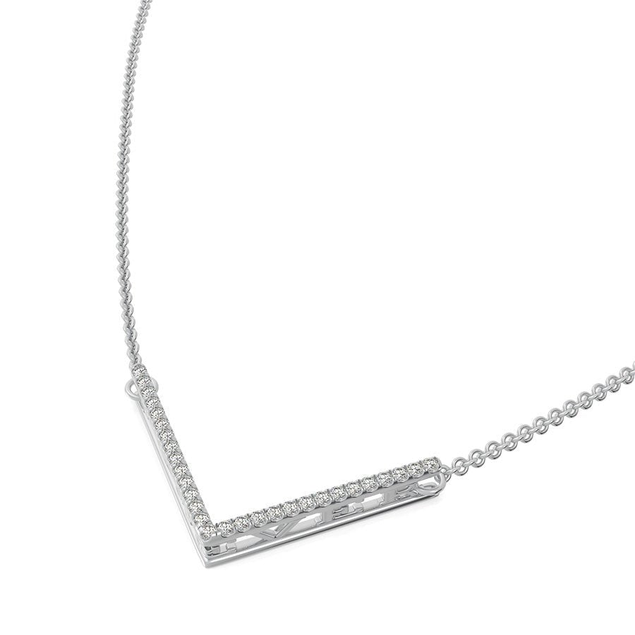"FOREVER" Chevron Bar Pendant - Jewelry Exchange Center