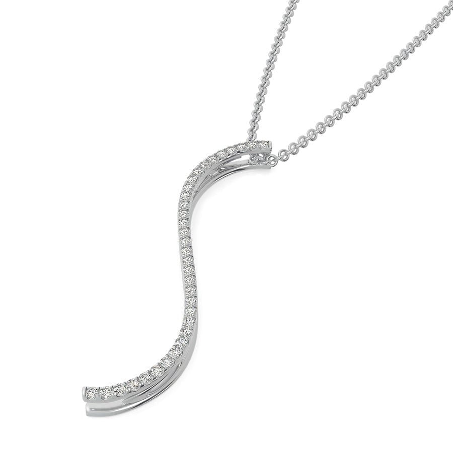 "XOXO" S - Curved Drop Bar Pendant - Jewelry Exchange Center