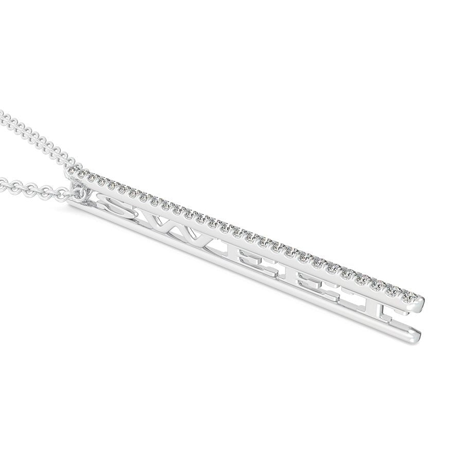 "SWEET" Drop Bar Pendant - Jewelry Exchange Center