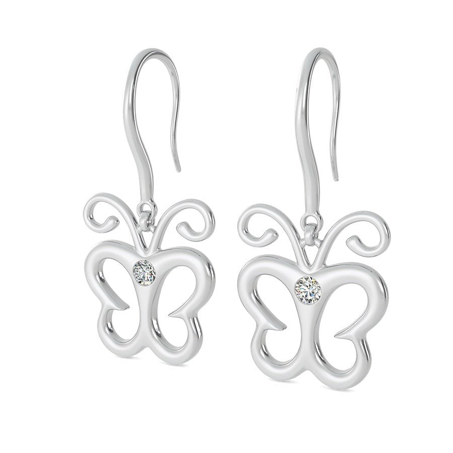 Butterfly Charm Earrings - Jewelry Exchange Center