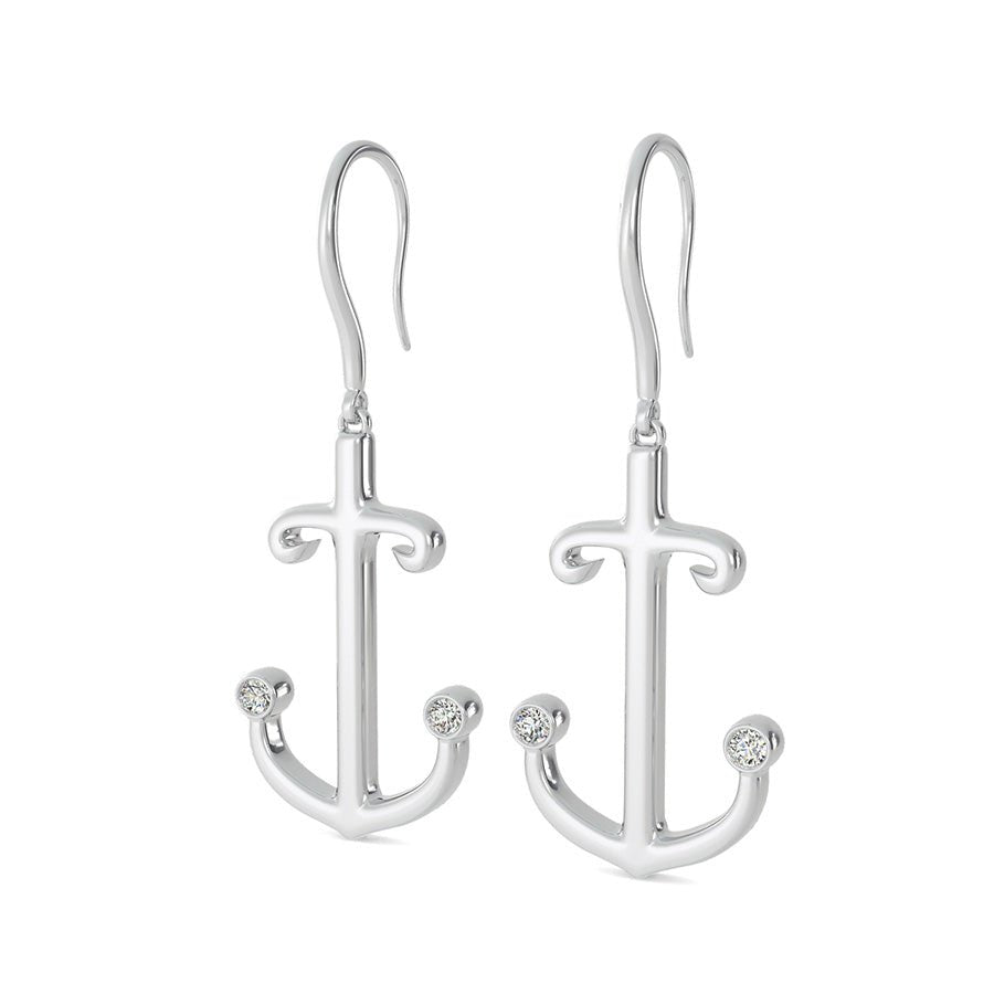 Anchor Charm Earrings - Jewelry Exchange Center
