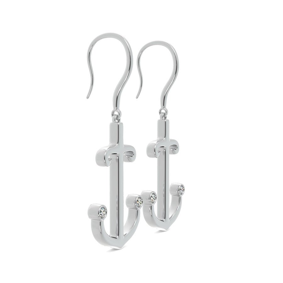 Anchor Charm Earrings - Jewelry Exchange Center