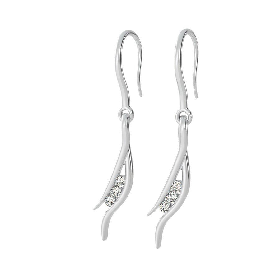 Angel Wing Charm Earrings - Jewelry Exchange Center