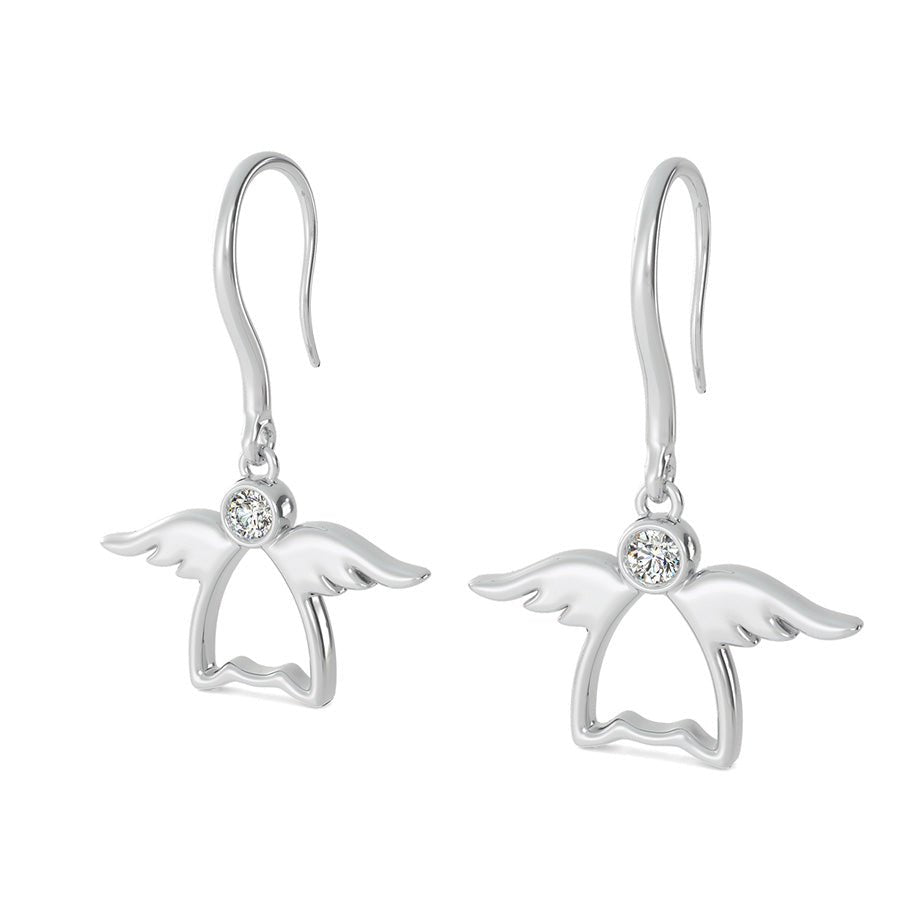 Angel Charm Earrings - Jewelry Exchange Center