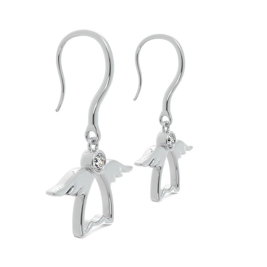 Angel Charm Earrings - Jewelry Exchange Center