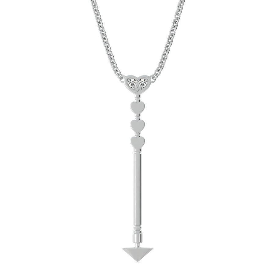 Heart Arrow Drop Pendant - Jewelry Exchange Center