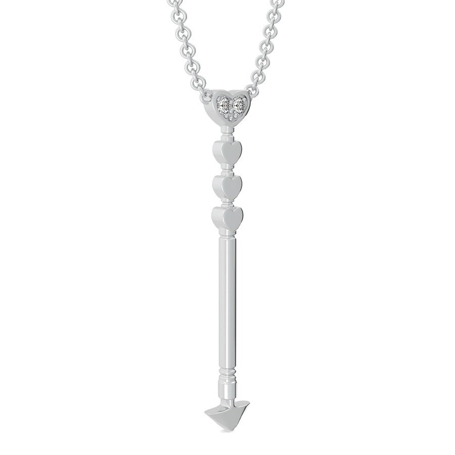 Heart Arrow Drop Pendant - Jewelry Exchange Center