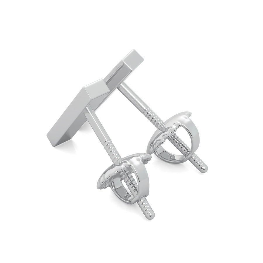 Bar 1/2 Inch Earrings - Jewelry Exchange Center