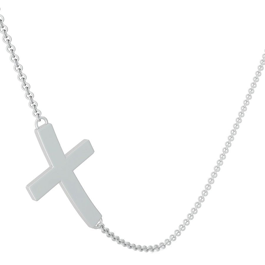 Sideways Cross Pendant - Jewelry Exchange Center