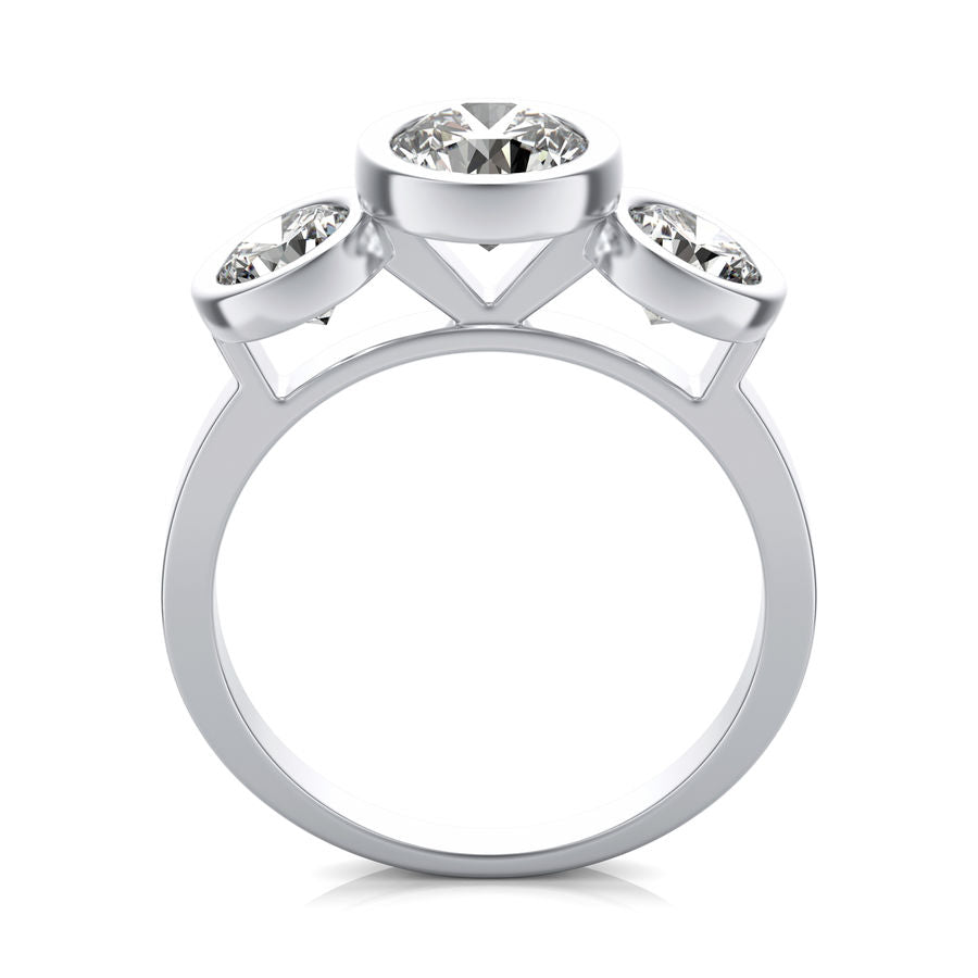 Bezel Engagement Ring