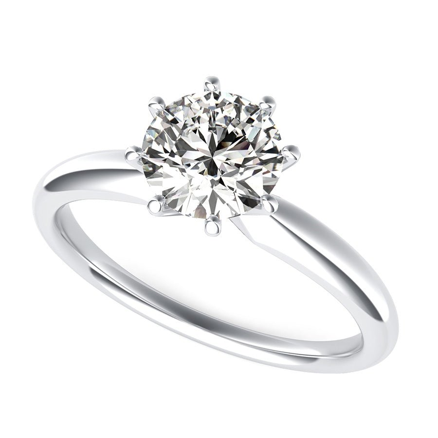 Delicate And Classic Solitaire Engagement Ring - Jewelry Exchange Center