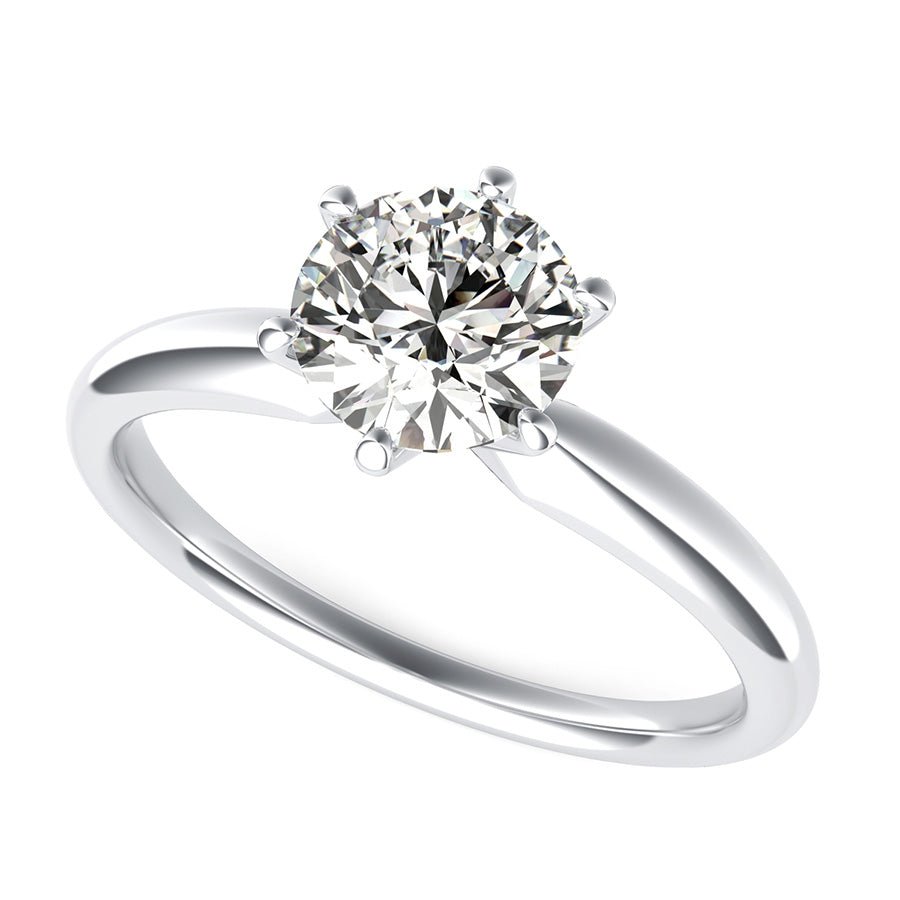 Delicate And Classic Solitaire Engagement Ring - Jewelry Exchange Center