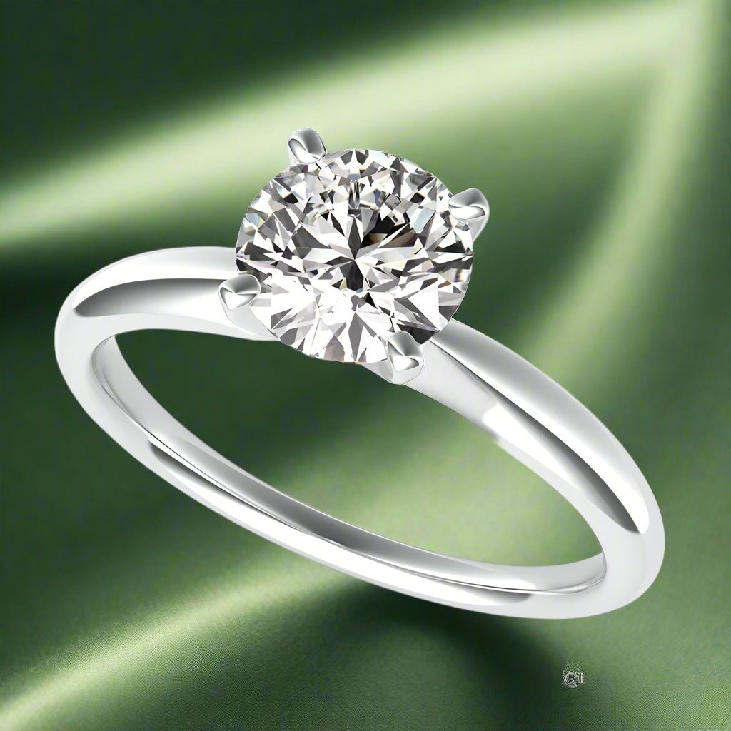 Delicate And Classic Solitaire Engagement Ring - Jewelry Exchange Center