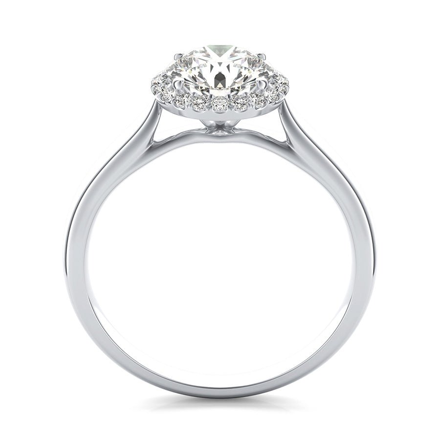 Classic Halo Engagement Ring - Jewelry Exchange Center