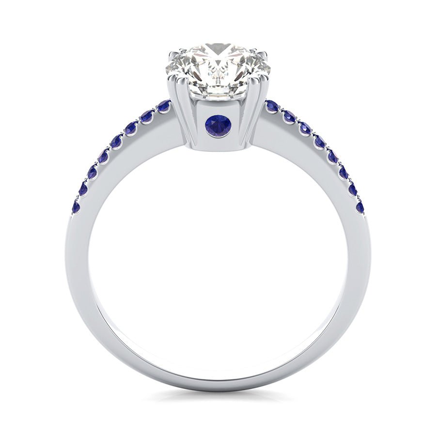 Basket Head Engagement Ring With Side Stones - Jewelry Exchange Center