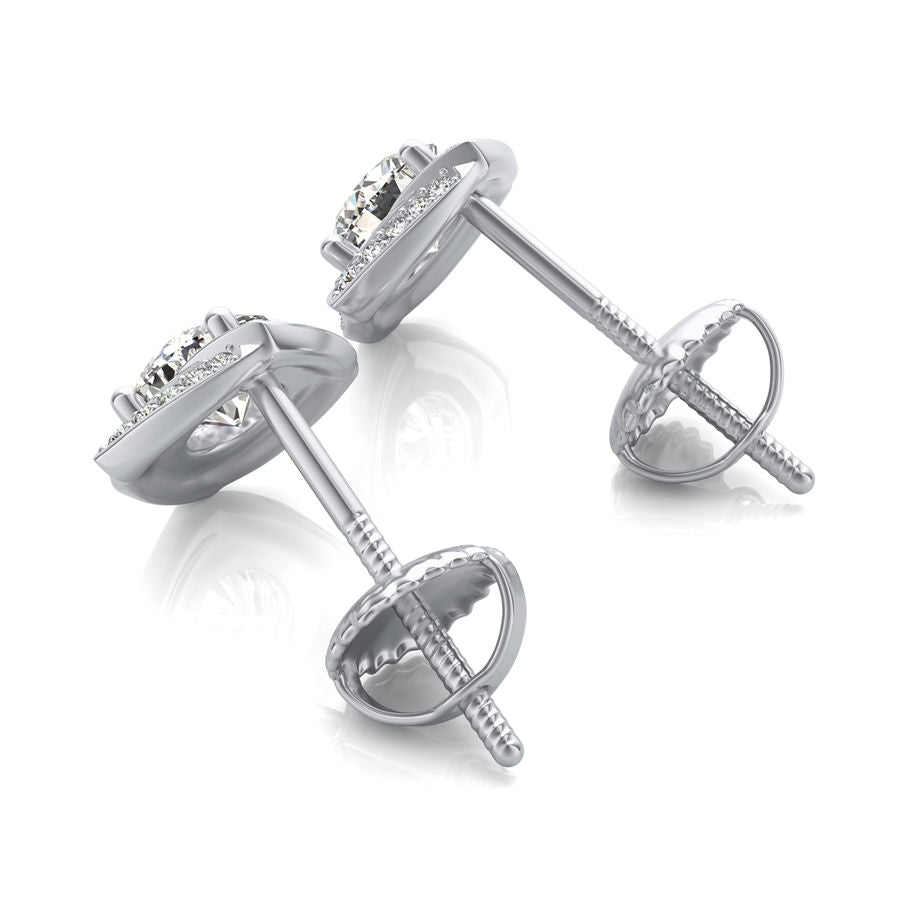 Halo Stud Earrings - Jewelry Exchange Center