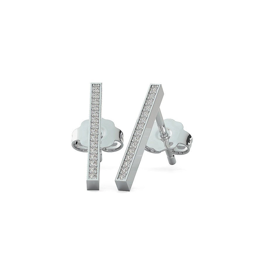 Bar 3/4 Inch Earrings - Jewelry Exchange Center