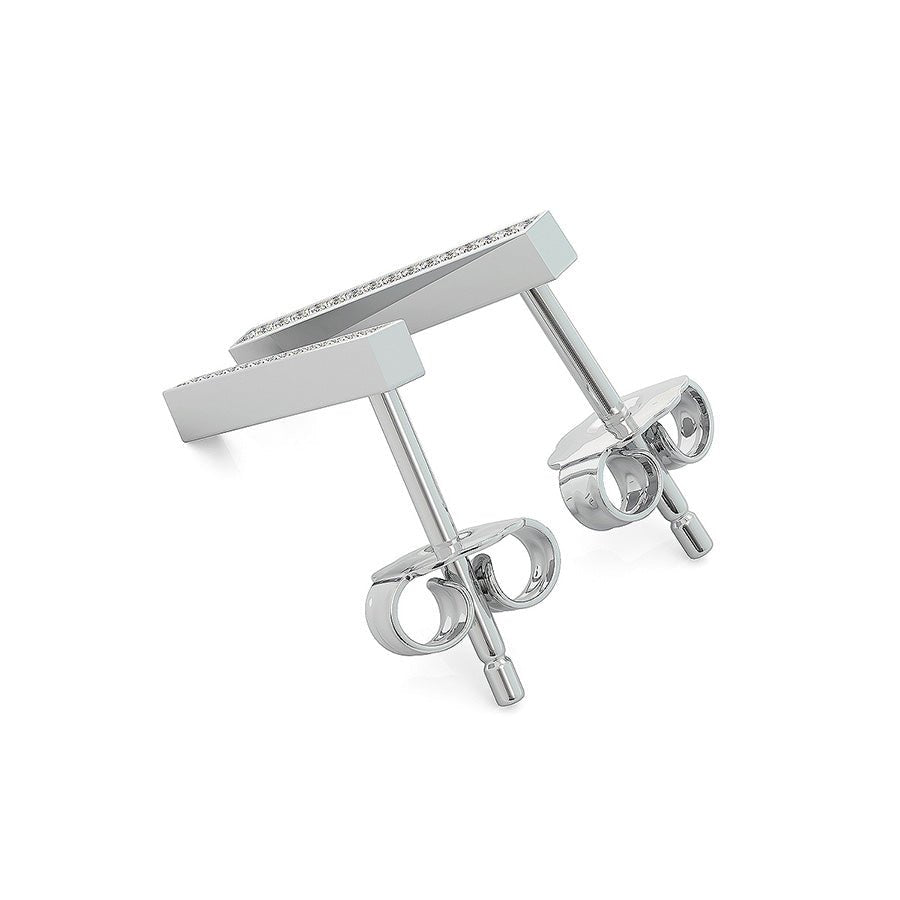 Bar 3/4 Inch Earrings - Jewelry Exchange Center