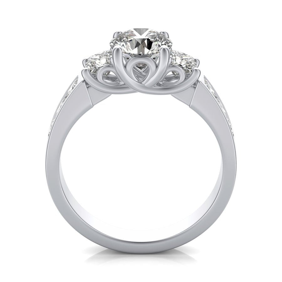 Three Stone Engagement Ring - Jewelry Exchange Center