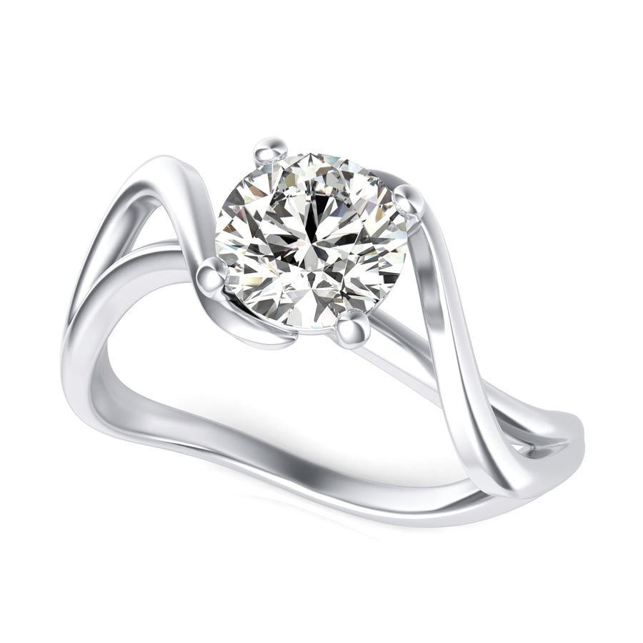 Twist Solitaire Ring - Jewelry Exchange Center