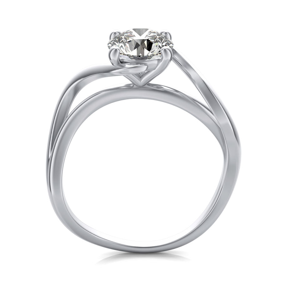 Twist Solitaire Ring - Jewelry Exchange Center