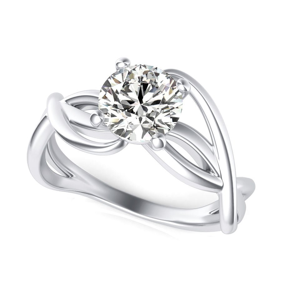 Twist Solitaire Ring - Jewelry Exchange Center