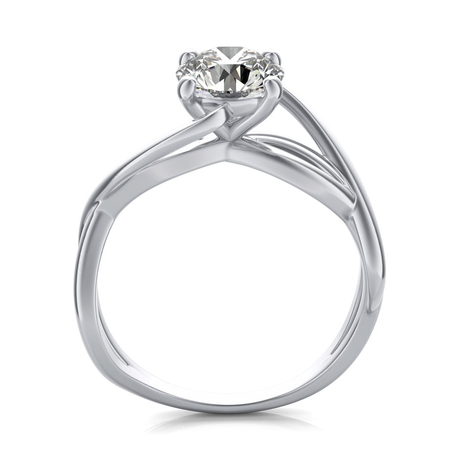 Twist Solitaire Ring - Jewelry Exchange Center