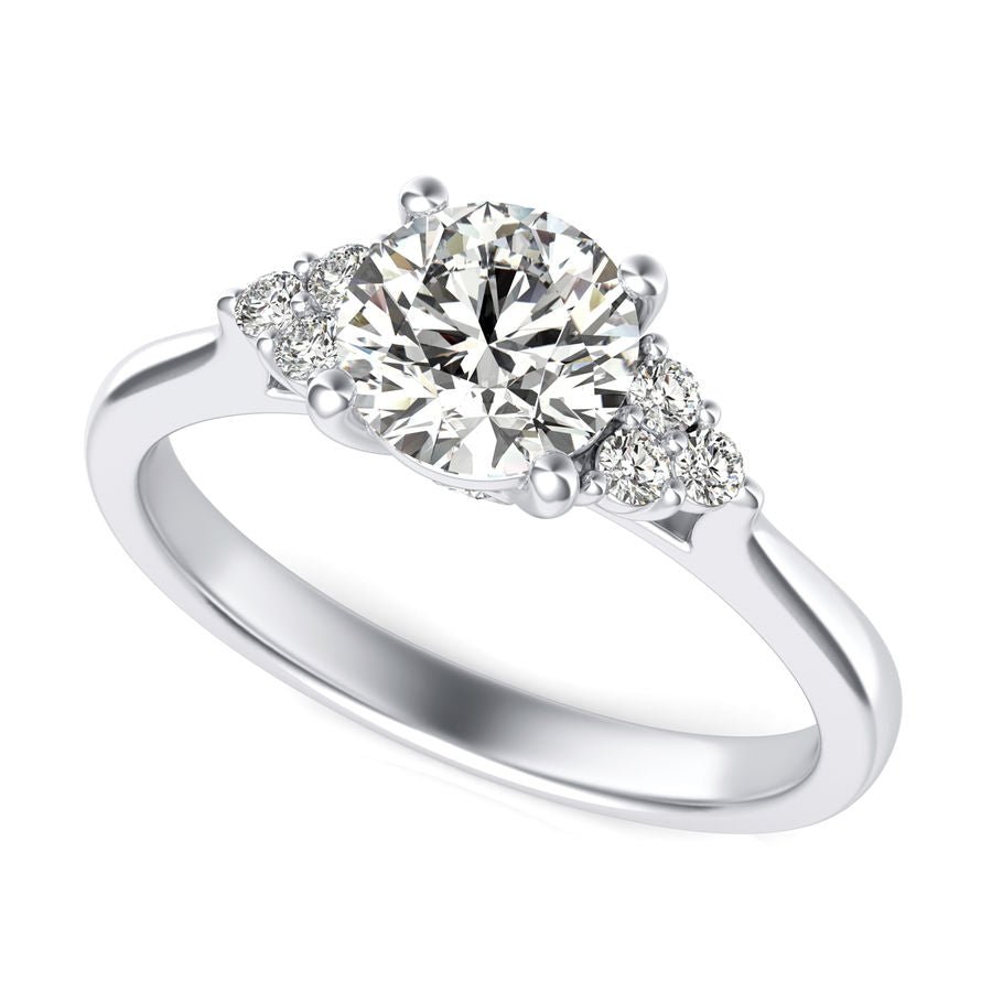 Cathedral Engagement Ring - Jewelry Exchange Center