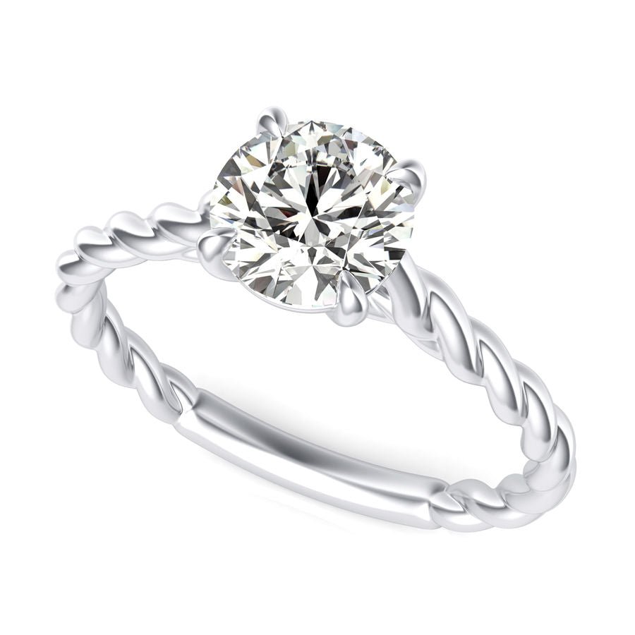 Cathedral Solitaire Engagement Ring - Jewelry Exchange Center