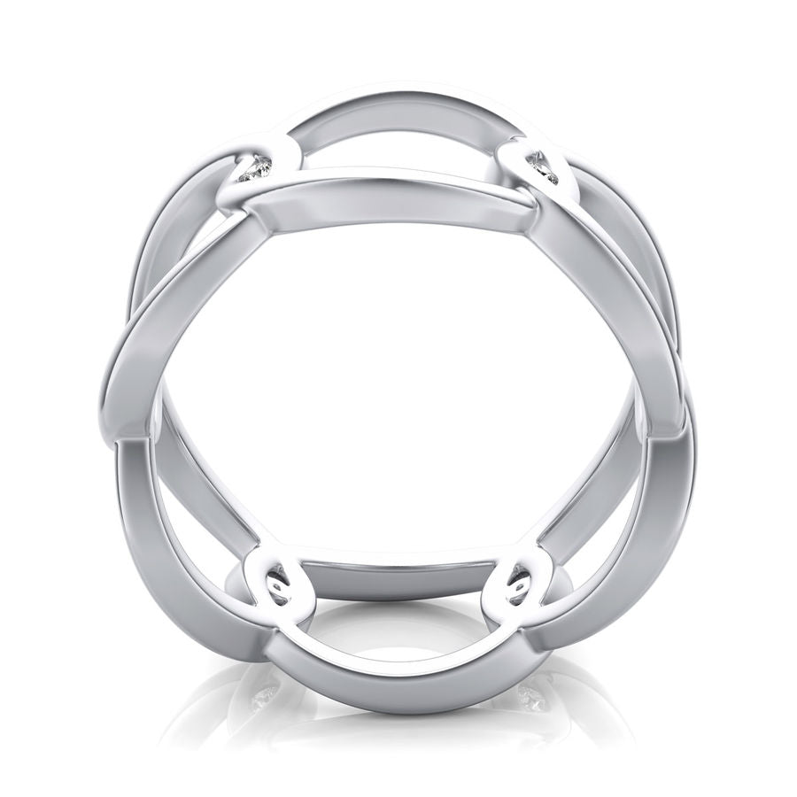 Chain Link Fashion Ring - Jewelry Exchange Center