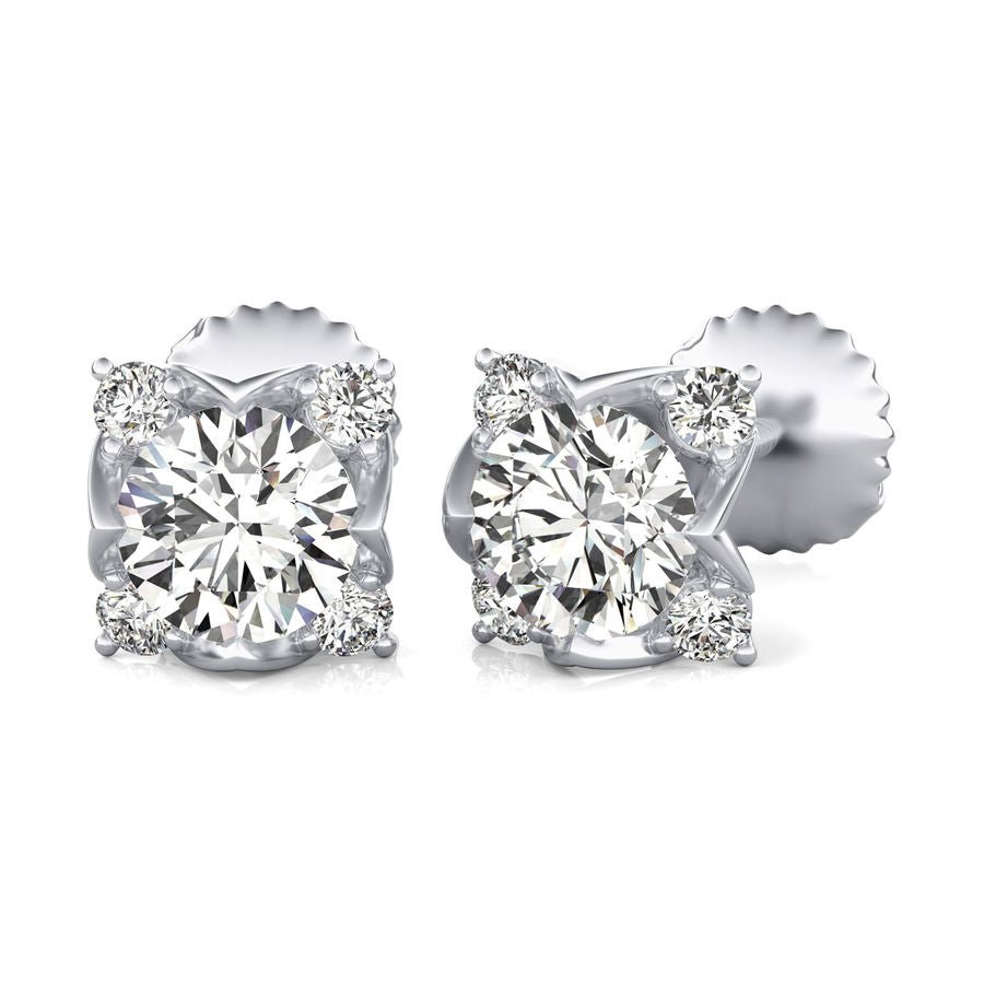 Flower Stud Earrings - Jewelry Exchange Center