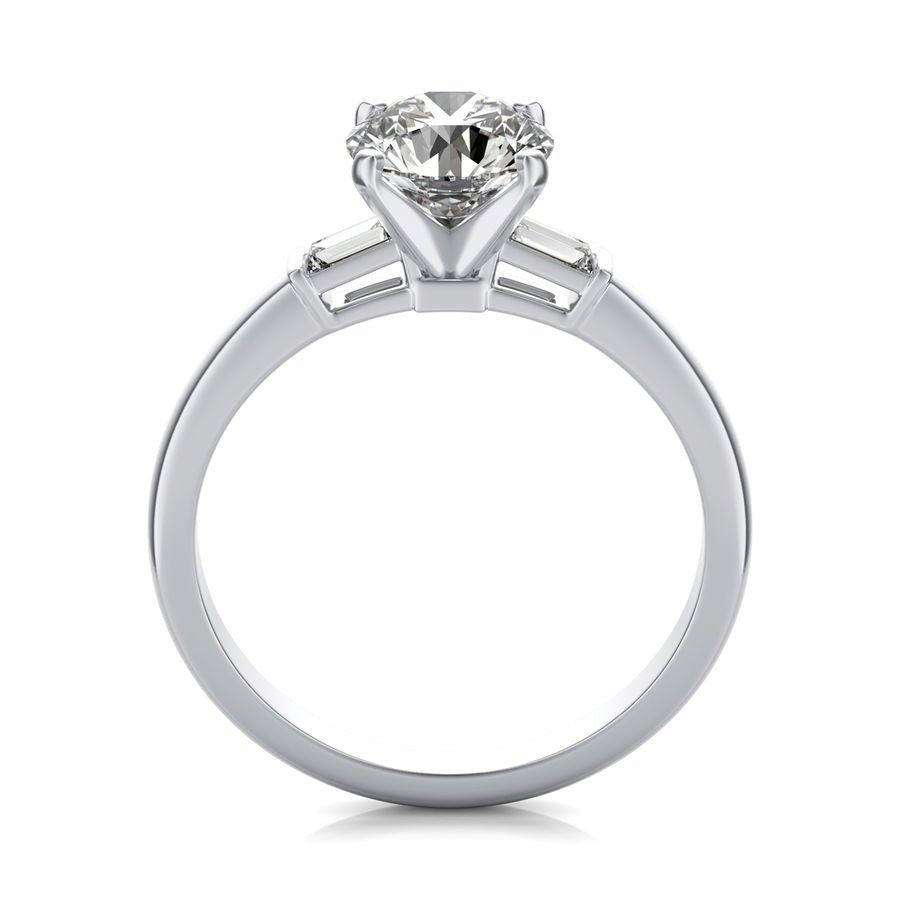 Three Stone Engagement Ring - Jewelry Exchange Center