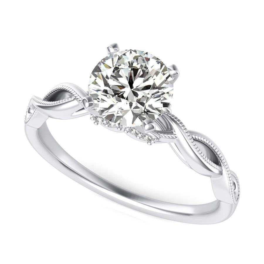 Twist Solitaire Ring - Jewelry Exchange Center