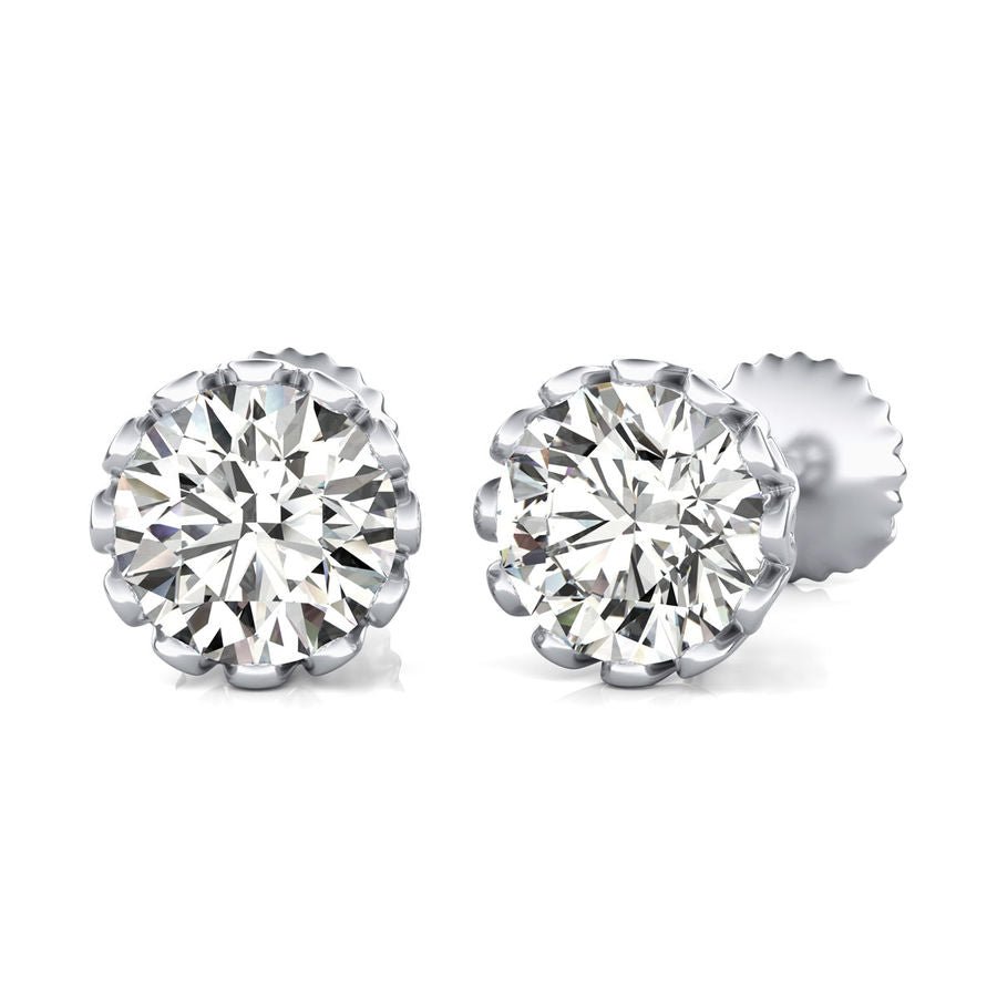 Basket Stud Earrings - Jewelry Exchange Center