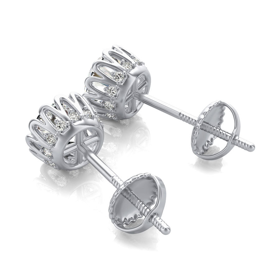 Basket Stud Earrings - Jewelry Exchange Center