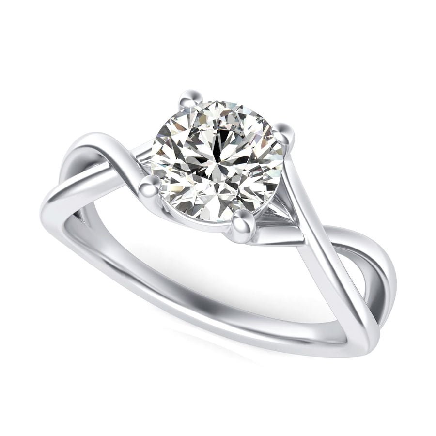 Twist Engagement Ring - Jewelry Exchange Center