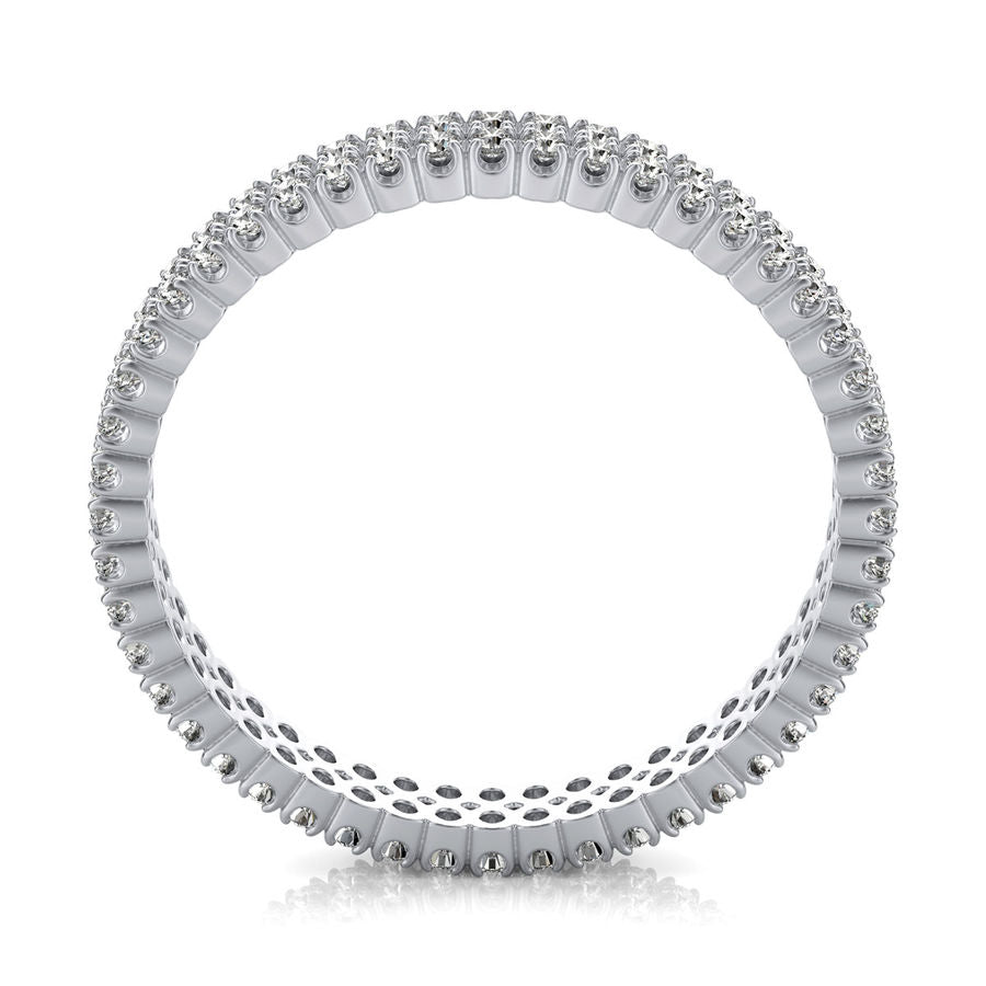 Two Row Half Eternity Band - Jewelry Exchange Center